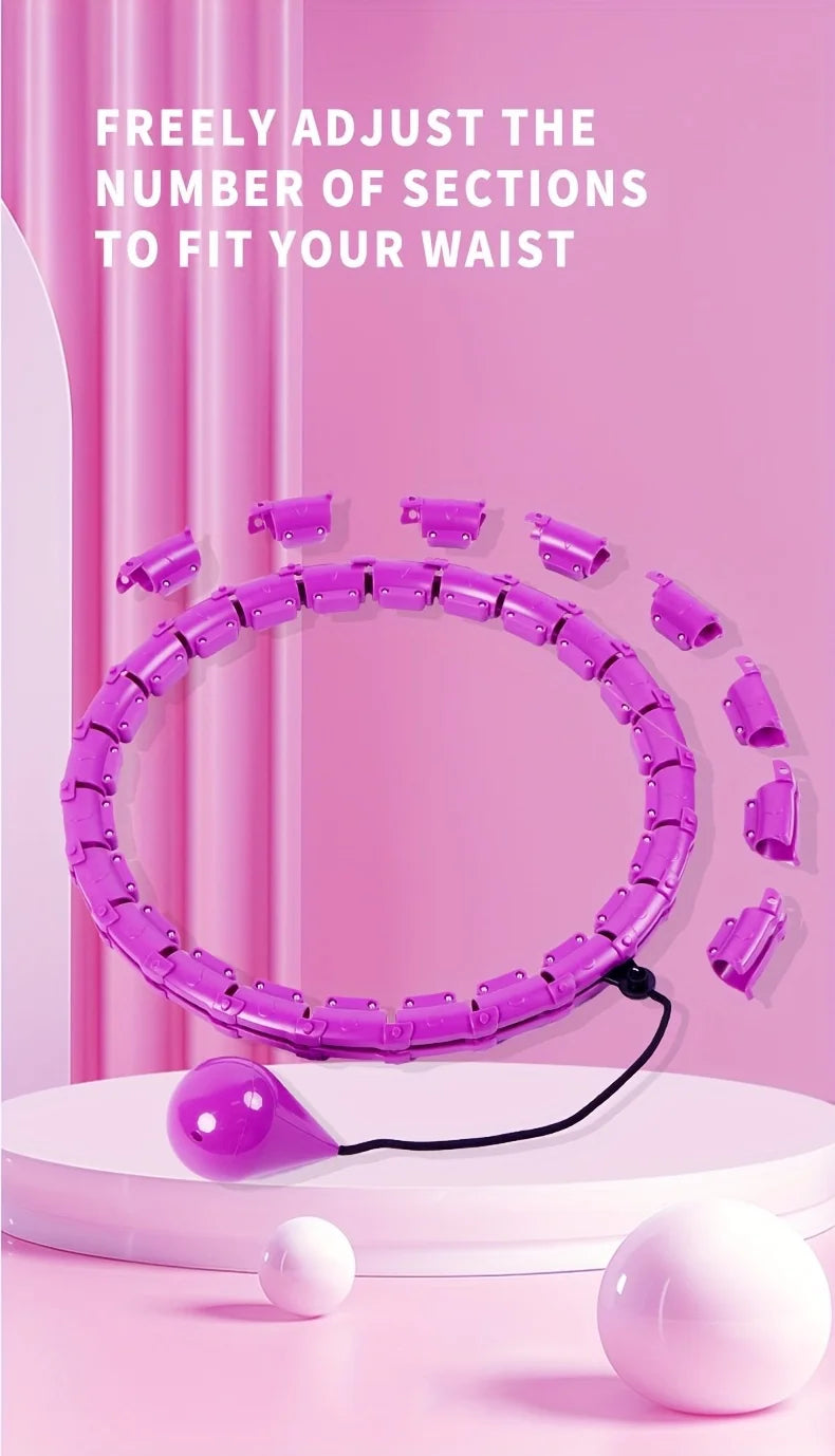 Círculo de ejercicios y masaje multiseesiones ajustable y desmontable, círculo de entrenamiento de cintura y Pilates 2 en 1 para fitness