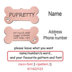 Etiqueta de identificación de mascota, llavero grabado gratis personalizado para gato, cachorro, perro, llavero colgante, pata de hueso, accesorios para mascotas