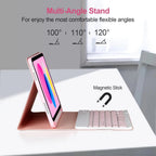 Funda con teclado para iPad de 10. a generación 2022, 10,9 pulgadas, funda con teclado Bluetooth desmontable para iPad 11 11 pulgadas A16 2025 con portalápices