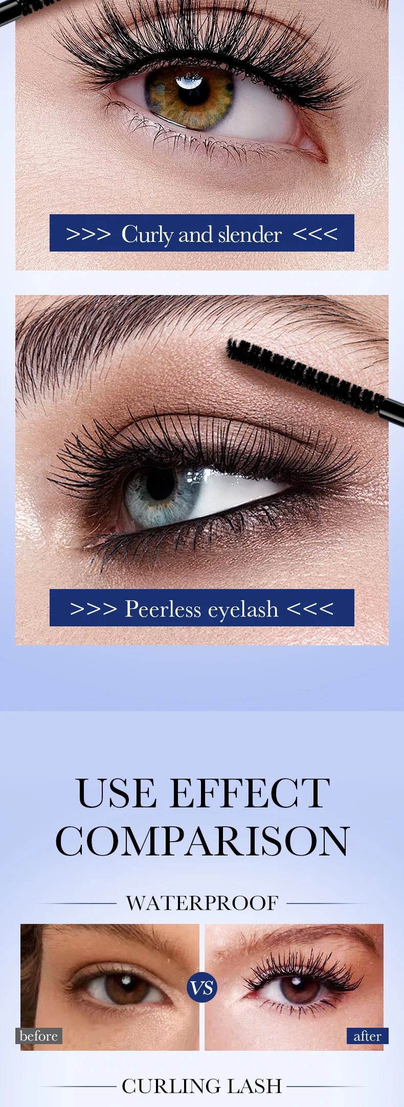 Máscara de pestañas resistente al agua 5D, maquillaje para mujer, máscara resistente al agua, máscara de fibra de seda negra, Cosméticos Coreanos nuevos