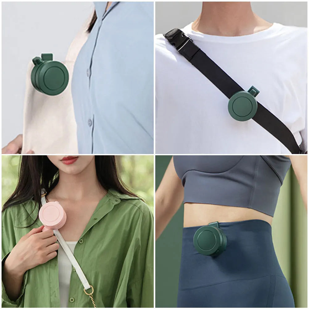 Mini ventilador con Clip con ventilador de camisa de 3 velocidades, batería recargable, ventilador Personal para ropa corporal para exteriores, ventilador de cintura de refrigeración de cuerpo completo