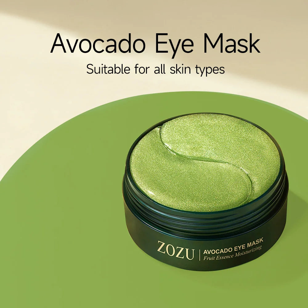 Mascarilla de ojos de colágeno dorado de aguacate, bolsas para ojos antiojeras, parches hidratantes reafirmantes para los ojos, crema reparadora para los ojos, productos para el cuidado de la piel