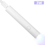Mini lámpara de uñas portátil de mano para todos los esmaltes de Gel, máquina secadora de uñas USB de secado rápido, lámpara de uñas LED UV, Mini linterna con bolígrafo