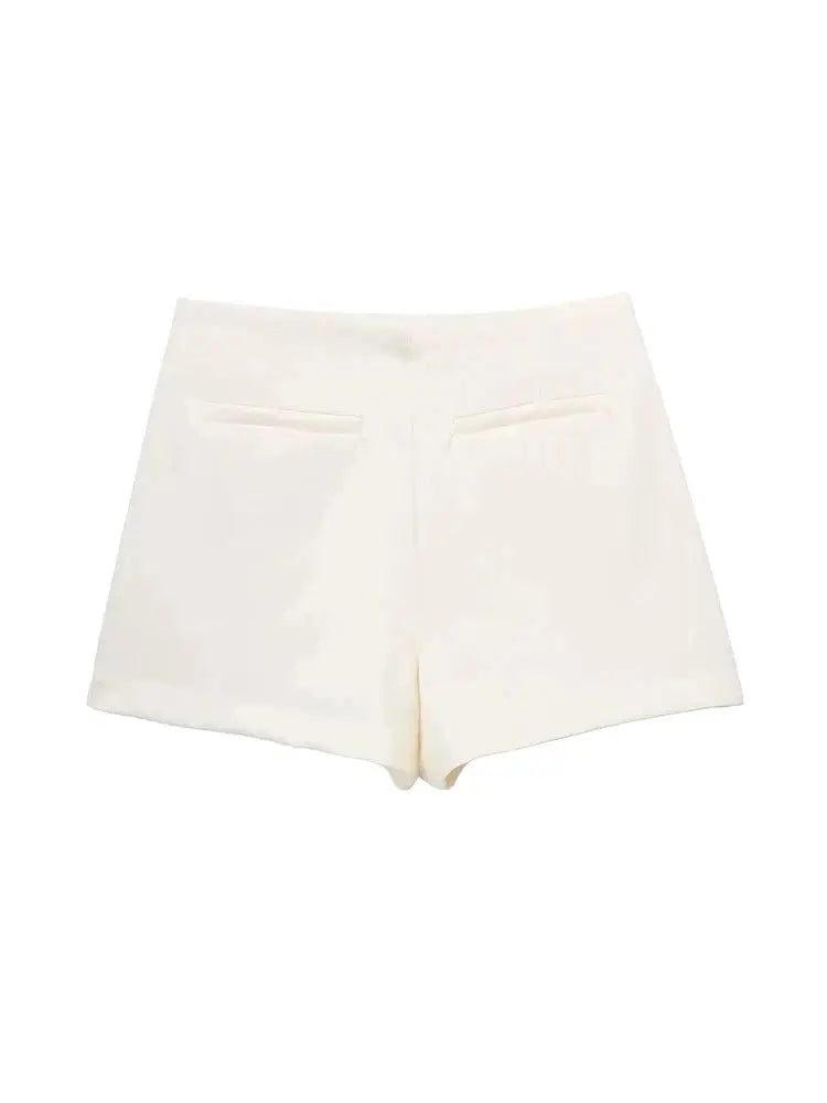 Falda corta estilo pareo a la moda para Mujer, faldas Vintage de cintura alta con cremallera lateral, falda para Mujer