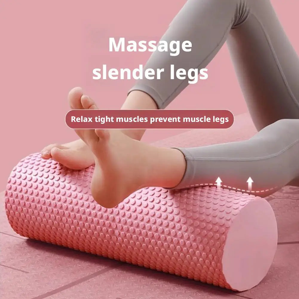 Rodillo de Yoga redondo, cilindro de espuma EVA, rodillo Hexagonal para ejercicio de Pilates, entrenamientos en casa mejorados, diámetro de 9,5 cm de longitud 29,7 cm