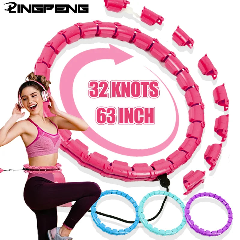 Círculo de ejercicios y masaje multiseesiones ajustable y desmontable, círculo de entrenamiento de cintura y Pilates 2 en 1 para fitness