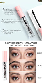 Crema de estilismo para cejas, Gel transparente resistente al agua, fijación de larga duración, maquillaje Natural, crema cosmética líquida transparente para estilizar cejas
