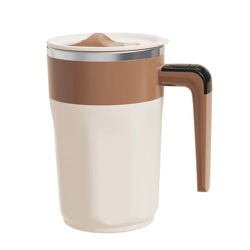 Taza mezcladora de 400ML, taza de café con pantalla LED de temperatura, taza autoagitadora de café y leche con rotación magnética de acero inoxidable 316