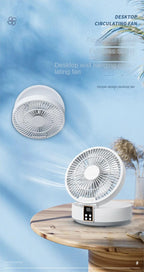 Ventilador portátil con Control remoto para colgar en la pared, ventilador plegable eléctrico recargable por Usb, luz nocturna, Enfriador de aire para el hogar, nuevo, 2023