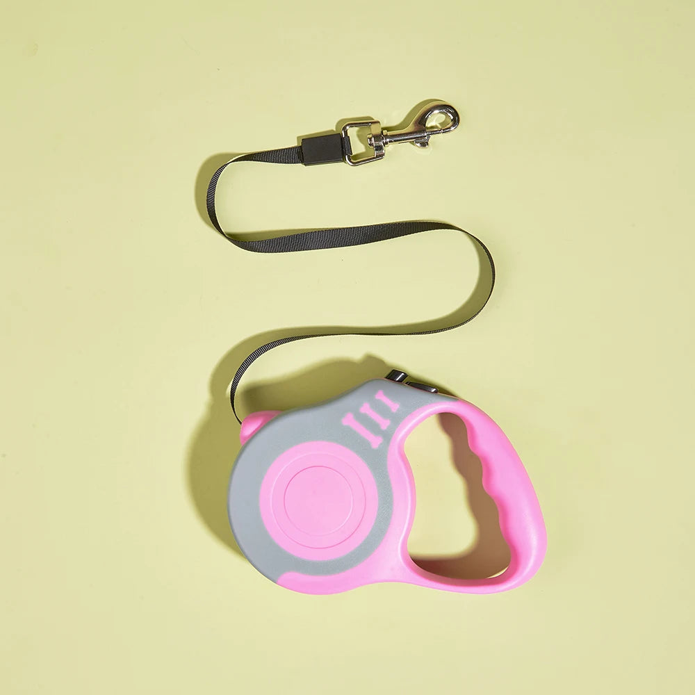 Correa para perros de 3m y 5m para perros pequeños, medianos y grandes, gatos, automática, retráctil, nailon fuerte, Schnauzer de plomo para cachorros, suministros para mascotas