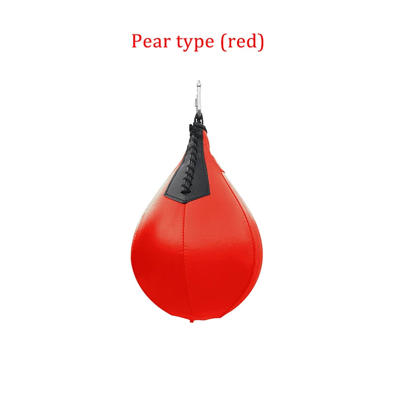 Bola de boxeo de calidad PU, bolsa de boxeo de pera, bolas de velocidad de reacción, entrenamiento de Fitness, bola colgante de velocidad de boxeo