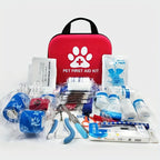 Botiquín de primeros auxilios para mascotas: contiene suministros de emergencia y manta de emergencia, apto para senderismo, camping y mochilero.