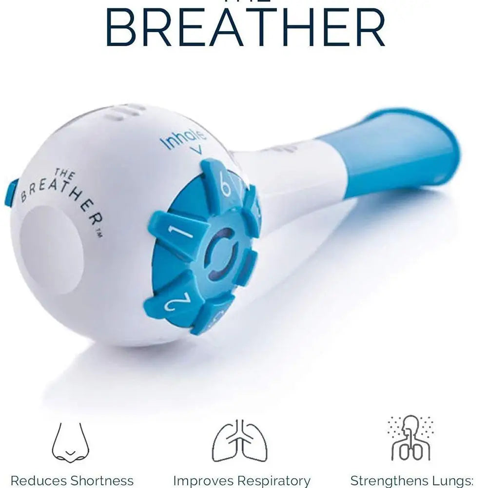 Entrenador de respiración, herramienta de entrenamiento de expansión pulmonar portátil de resistencia ajustable, aumenta la capacidad pulmonar, ejercitador Abdominal para correr