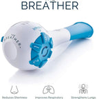 Entrenador de respiración, herramienta de entrenamiento de expansión pulmonar portátil de resistencia ajustable, aumenta la capacidad pulmonar, ejercitador Abdominal para correr