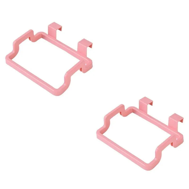 Estante de basura, soporte para bolsa de basura, puerta trasera de armario, bolsa de basura para cocina, organizador de cocina colgante para armario