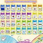Tarjetas Flash parlantes del alfabeto de 510 palabras, regalos educativos de cumpleaños para niños y niñas, juguetes de voz Montessori preescolares