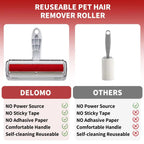 Rodillo removedor de pelo para mascotas, removedor de pelo para perros y gatos con Base autolimpiante, herramienta eficiente para depilación de animales, perfecta para muebles