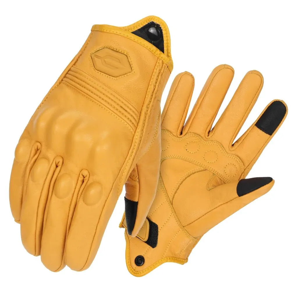 Guantes de Moto transpirables para motocicleta, Guantes de cuero para Motocross, Guantes de ciclismo para motorista, Guantes para montar en Moto con pantalla táctil