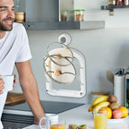 Estante organizador de cocina para colgar en la pared, estante para cubrir ollas, tapa de olla multicapa, estante multifuncional de Metal, estante de almacenamiento para tapas de ollas