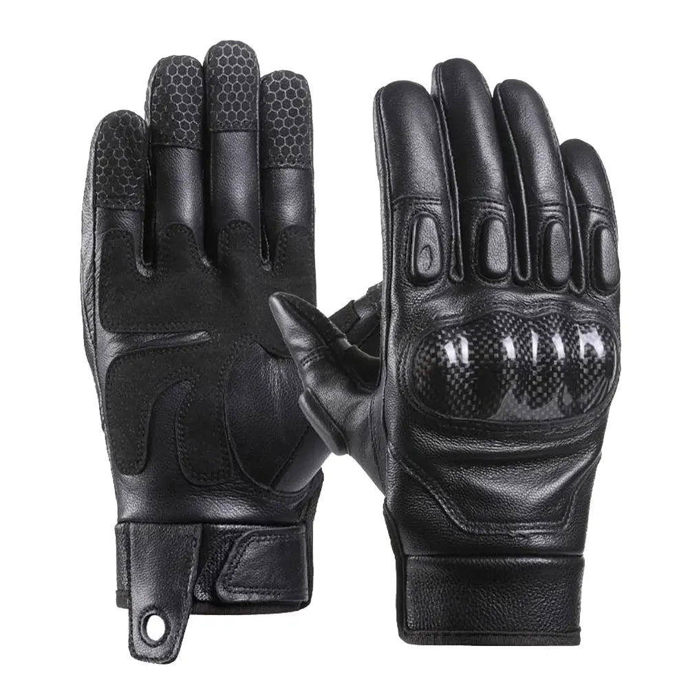 Guantes de Moto transpirables para motocicleta, Guantes de cuero para Motocross, Guantes de ciclismo para motorista, Guantes para montar en Moto con pantalla táctil