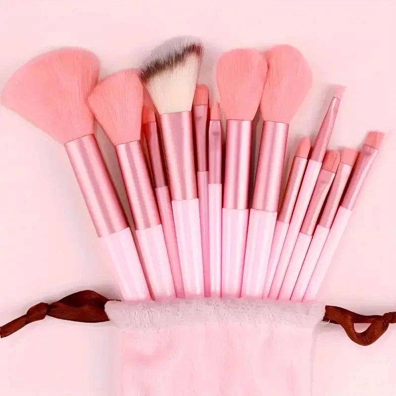 Juego de brochas de maquillaje profesional, 13/33 Uds., con accesorios para la piel combinada, con brochas suaves, adecuado para principiantes