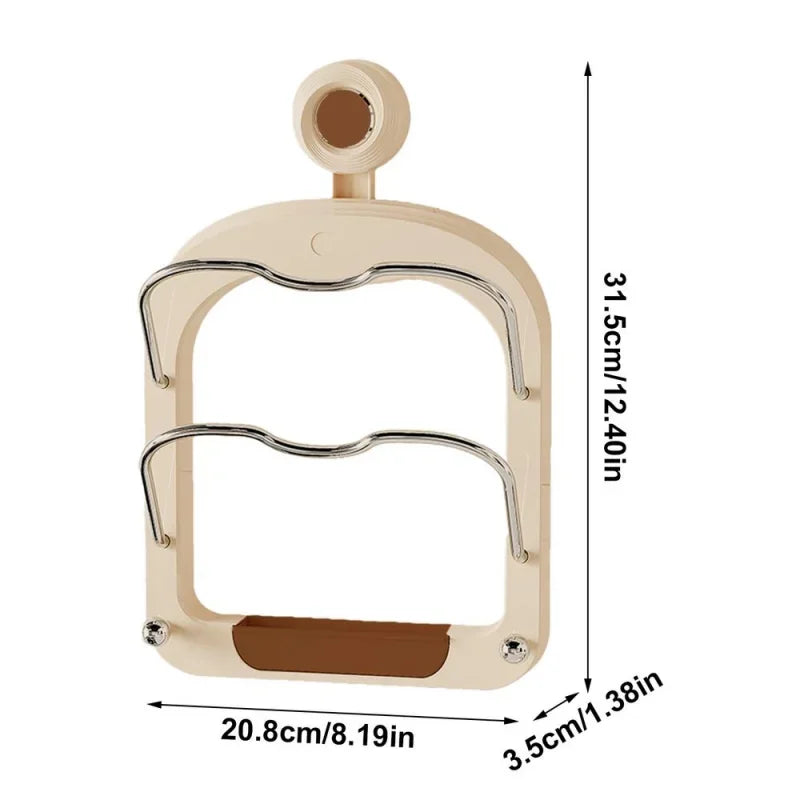 Estante organizador de cocina para colgar en la pared, estante para cubrir ollas, tapa de olla multicapa, estante multifuncional de Metal, estante de almacenamiento para tapas de ollas
