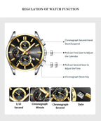 Relojes CURREN para hombre, relojes de lujo de primeras marcas para hombre, cronógrafo Original resistente al agua de acero inoxidable, fase lunar, fecha, esfera giratoria