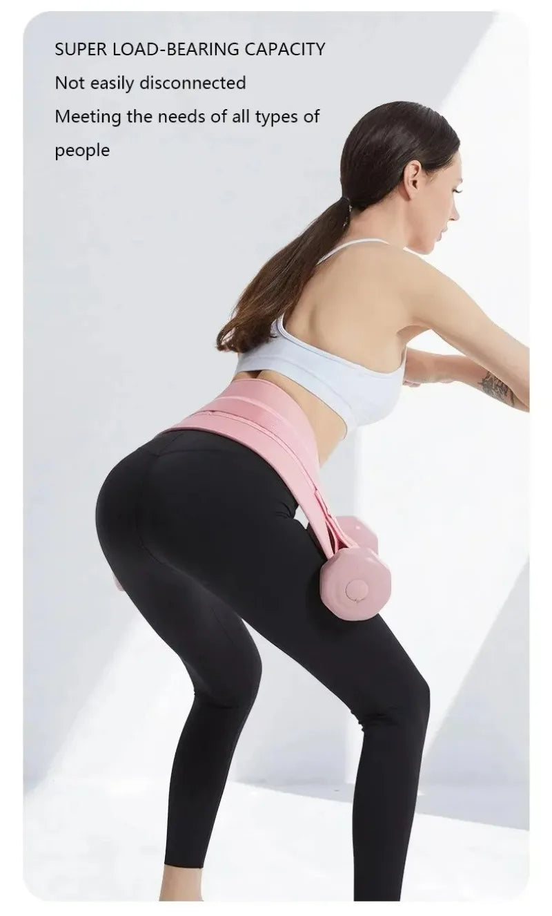 Cinturón de empuje de cadera, almohadilla de puente para entrenamiento con mancuernas, pesas rusas para sentadillas, puentes, Dips, equipo de gimnasio en casa