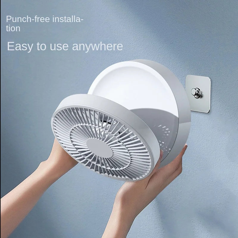 Ventilador portátil con Control remoto para colgar en la pared, ventilador plegable eléctrico recargable por Usb, luz nocturna, Enfriador de aire para el hogar, nuevo, 2023