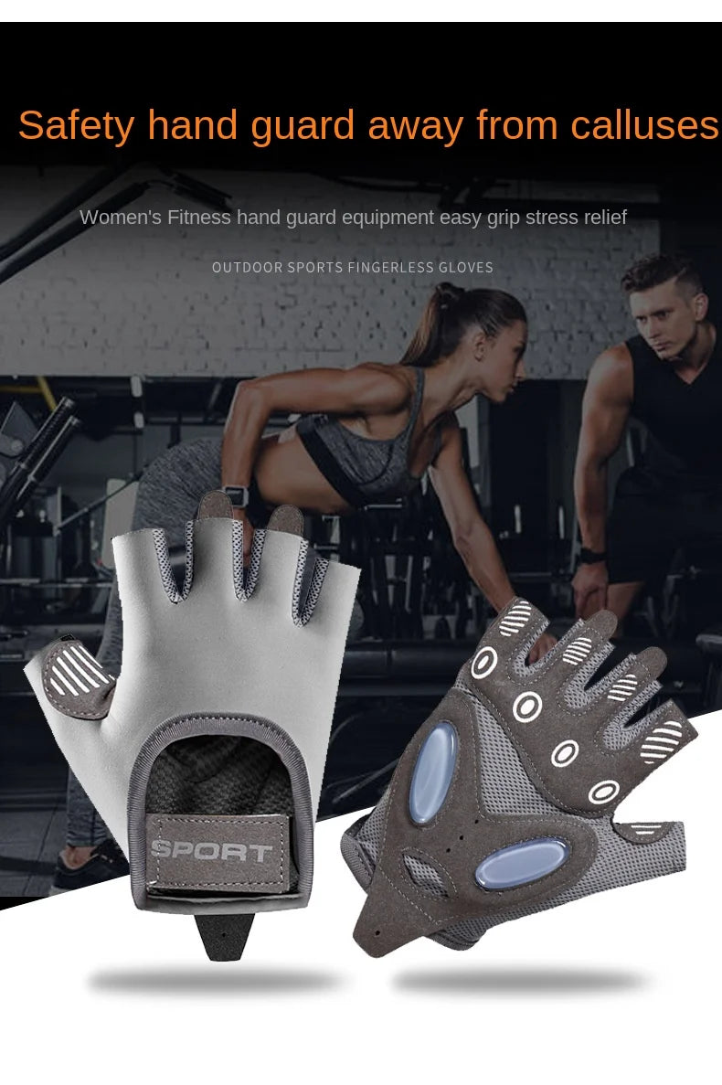Guantes deportivos antideslizantes para hombre y mujer, guantes de Yoga para entrenamiento de culturismo, levantamiento de pesas, 1 par
