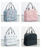 Fiambrera más fresca con patrón funcional, bolsa de almuerzo de lona con aislamiento portátil, bolsas térmicas para comida, Picnic, bolsas de almuerzo para mujeres y niños
