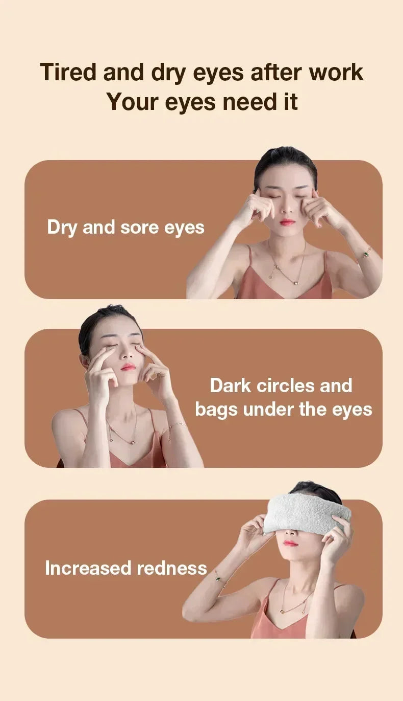 Masajeador de ojos 4D, Airbag inteligente, vibración, instrumento para el cuidado de los ojos, compresa caliente, Bluetooth, gafas de masaje para ojos, fatiga, cuidado antiarrugas