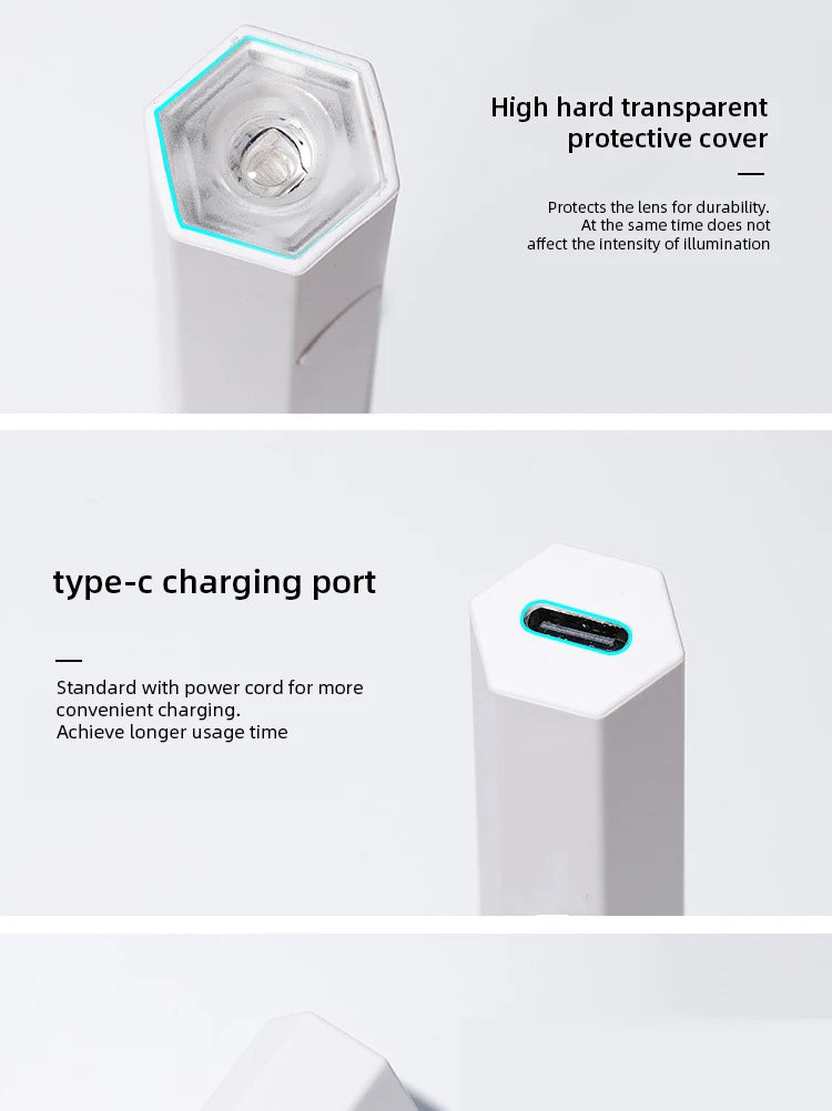 Mini lámpara de uñas portátil de mano para todos los esmaltes de Gel, máquina secadora de uñas USB de secado rápido, lámpara de uñas LED UV, Mini linterna con bolígrafo