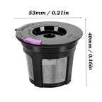 Filtros Reutilizables Ecológicos para Cápsulas K-Cup, Paquete de 6 - Malla de Acero Inoxidable de Grado Alimenticio, Compatibles con Cafeteras Keurig 1.0 y 2.0