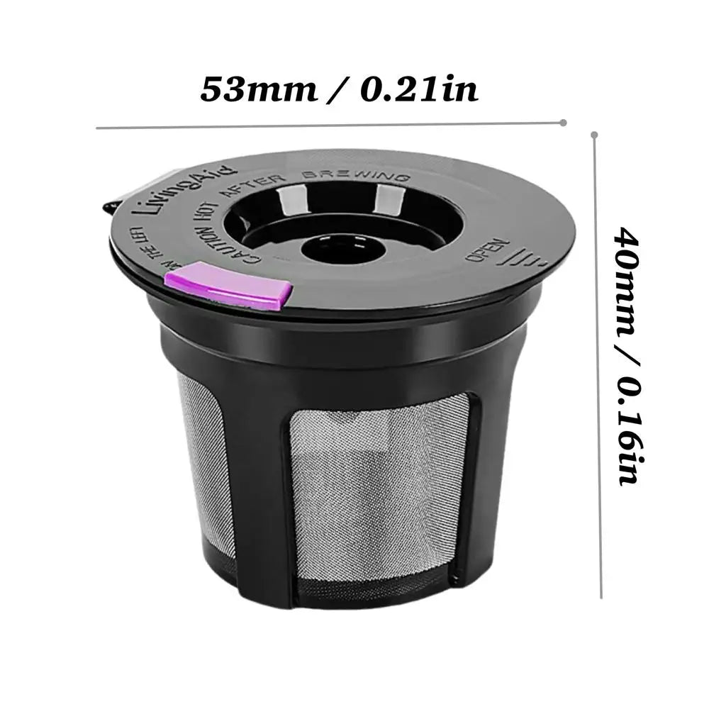 Filtros Reutilizables Ecológicos para Cápsulas K-Cup, Paquete de 6 - Malla de Acero Inoxidable de Grado Alimenticio, Compatibles con Cafeteras Keurig 1.0 y 2.0