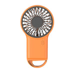 Miniventilador plegable de mano recargable por USB, diseño de dibujos animados con gancho para montañismo, uso en el hogar y la Oficina al aire libre, nuevo