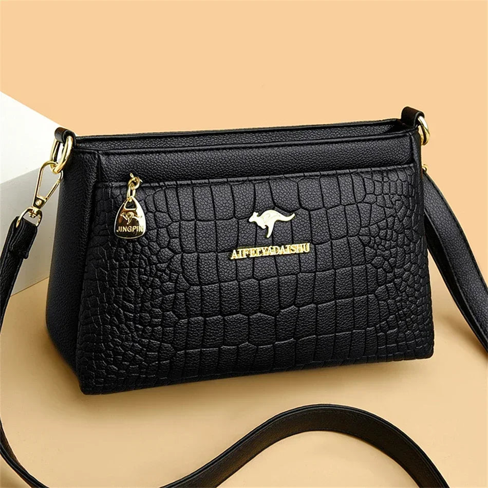 Bolso de mano bordado para mujer, bolsos de cuero de alta calidad para mujer, bolso de hombro para mujer, bolsos cruzados pequeños para mujer, bolso principal 2024