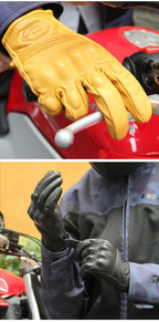 Guantes de Moto transpirables para motocicleta, Guantes de cuero para Motocross, Guantes de ciclismo para motorista, Guantes para montar en Moto con pantalla táctil