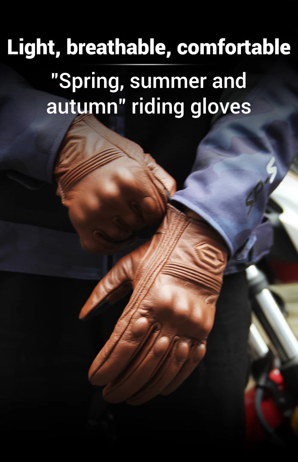Guantes de Moto transpirables para motocicleta, Guantes de cuero para Motocross, Guantes de ciclismo para motorista, Guantes para montar en Moto con pantalla táctil