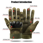 Guantes de motocicleta Guantes cálidos para montar en Moto Guantes de Moto transpirables de verano Guantes de Motocross con pantalla táctil de dedo completo