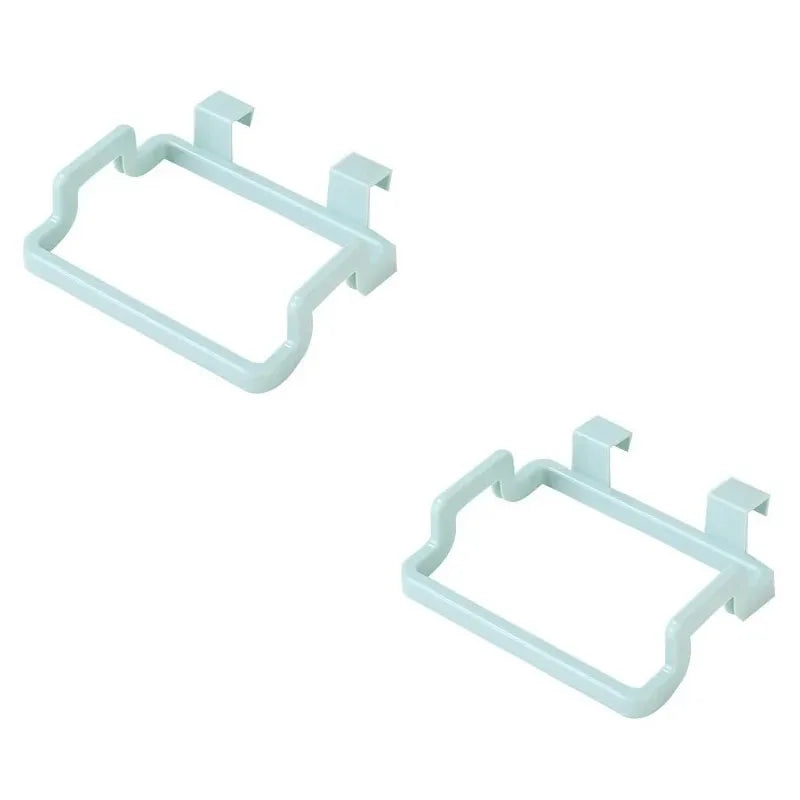 Estante de basura, soporte para bolsa de basura, puerta trasera de armario, bolsa de basura para cocina, organizador de cocina colgante para armario