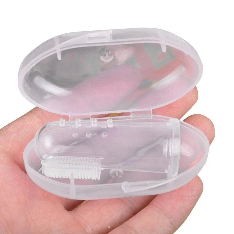 Cepillo de dientes súper suave para mascotas, cepillo para perros de peluche, herramienta para el cuidado de los dientes del sarro del mal aliento, limpieza de perros y gatos, suministros para mascotas de gel de sílice