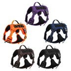 Arnés para Mascotas Multifuncional de Nailon Reflectante, Arnés Ajustable para Perros, Arnés de Pecho para Perros con Control Cómodo y Sin Tirones, Suministros para Mascotas