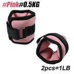 1 par de pesas ajustables para tobillo y muñeca (0,5 kg/1 kg) - correas ligeras de neopreno para correr, entrenamiento de fuerza de yoga para todas las edades