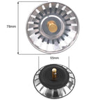 Colador de drenaje de agua para fregadero de cocina, cubierta de drenaje de piso de baño de acero inoxidable, filtro de colector de pelo de ducha, accesorios de fregadero de cocina