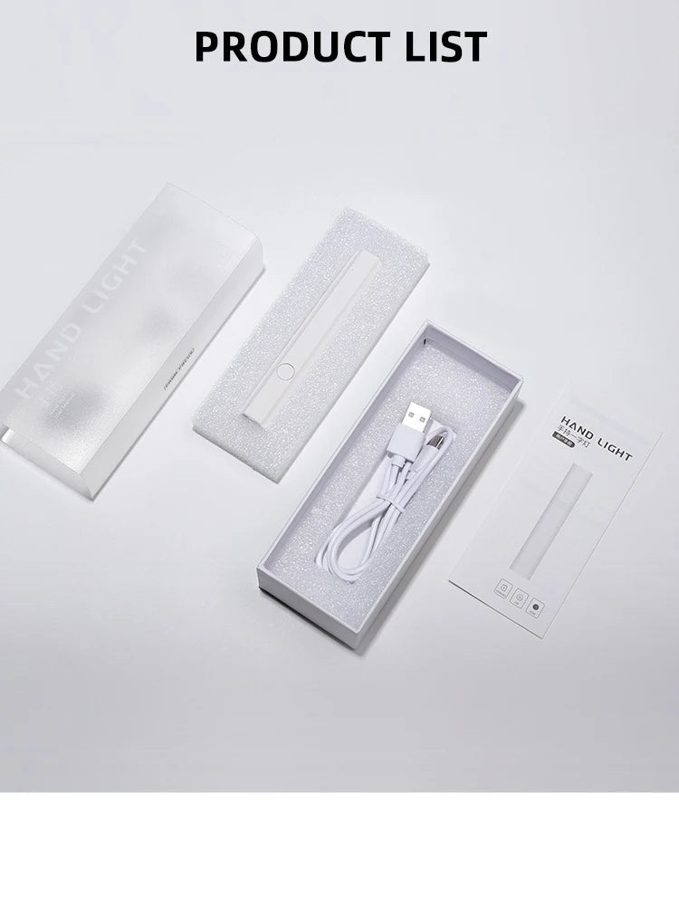 Mini lámpara de uñas portátil de mano para todos los esmaltes de Gel, máquina secadora de uñas USB de secado rápido, lámpara de uñas LED UV, Mini linterna con bolígrafo