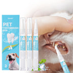 Lápiz Limpiador Dental para Mascotas con Cepillo Suave y Gel Dental para Perros y Gatos, Control de Sarro, Aliento Fresco, Calma las Encías, Fórmula Suave, 3 Unidades por Caja