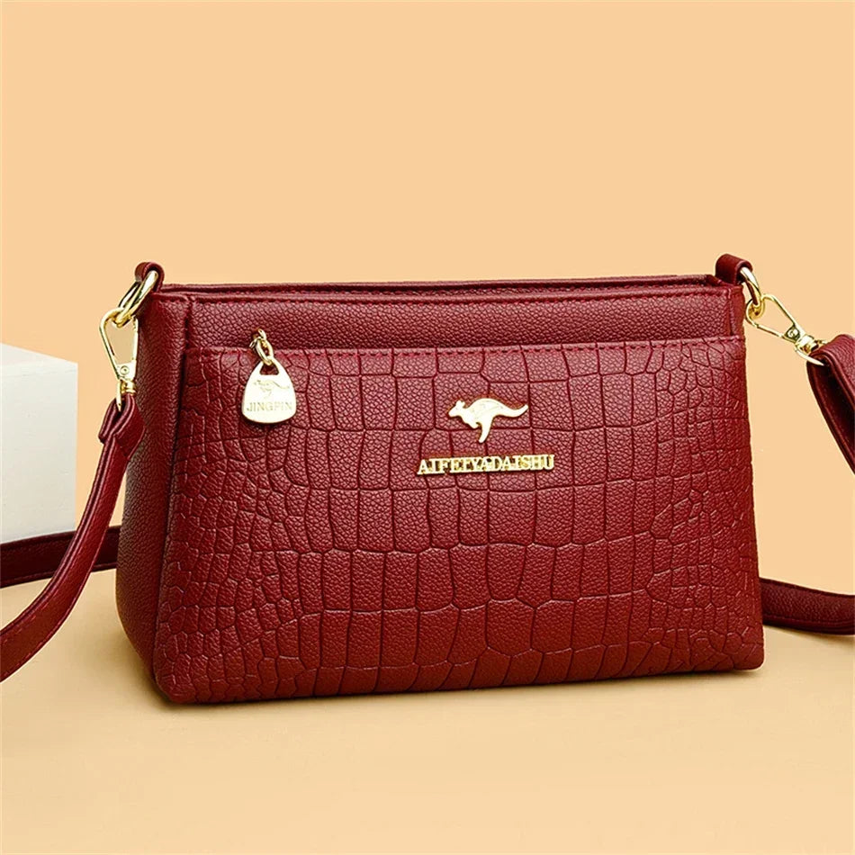 Bolso de mano bordado para mujer, bolsos de cuero de alta calidad para mujer, bolso de hombro para mujer, bolsos cruzados pequeños para mujer, bolso principal 2024