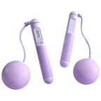 Cuerda para saltar Digital inteligente con función de conteo automático, diseño ponderado inalámbrico para entrenamiento cardio en interiores y exteriores, quema de grasa en casa
