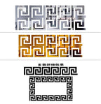 Nuevo 10 Uds. Adhesivo de espejo acrílico con borde de edificio, arte de pared, decoración DIY para el hogar, pegatinas de pared de espejo, decoración para el hogar y la Oficina, 100x100mm